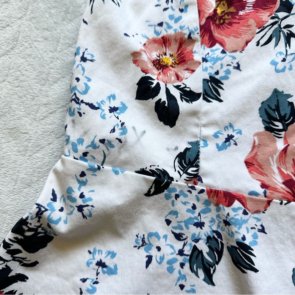Torrid Sweetheart Babydoll Peplum Tank White Floral Size‎ 1X - Picture 7 of 7